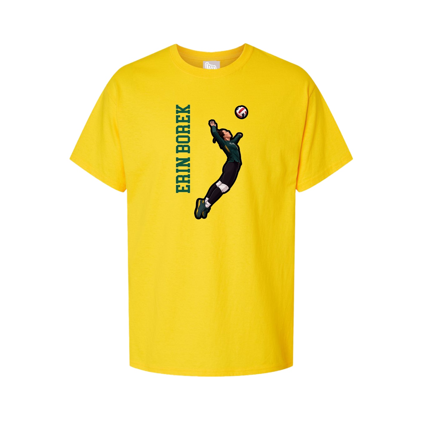 Tee — Name Vertical in Gold