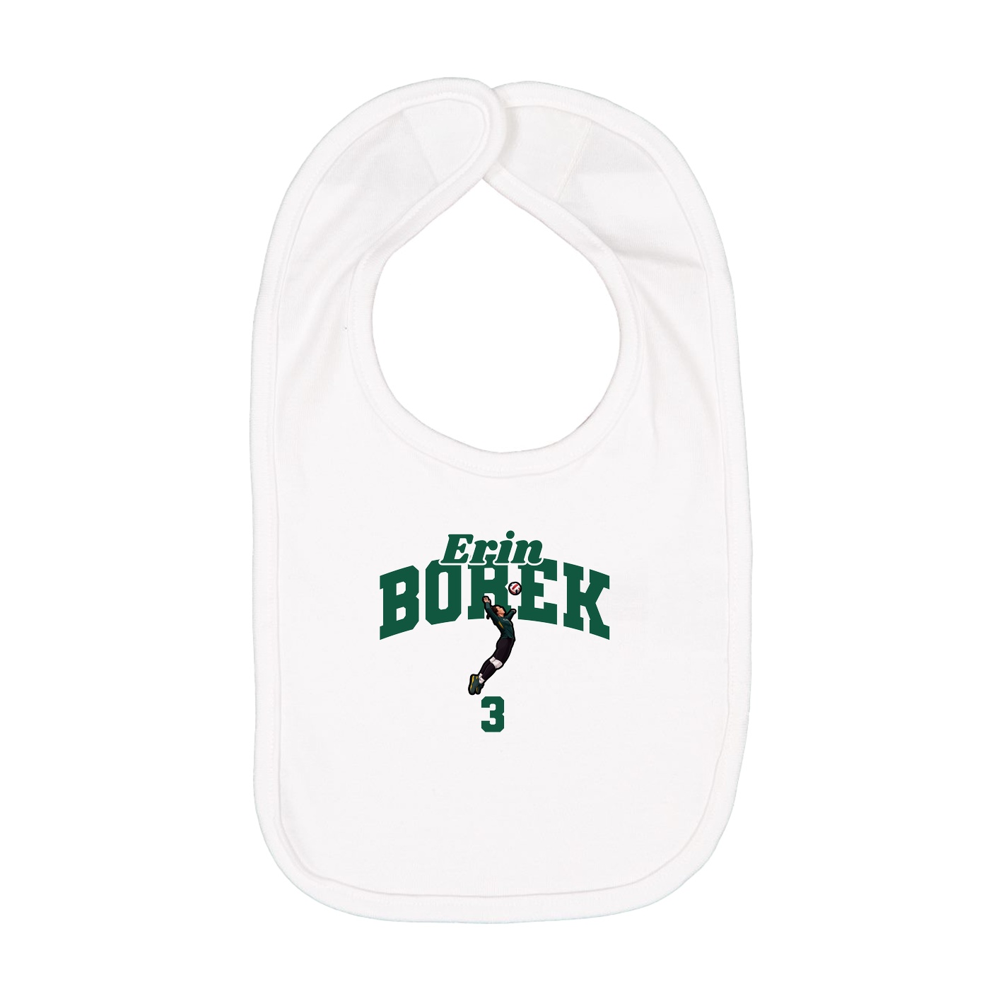 Infant Bib — Signature Arch in White
