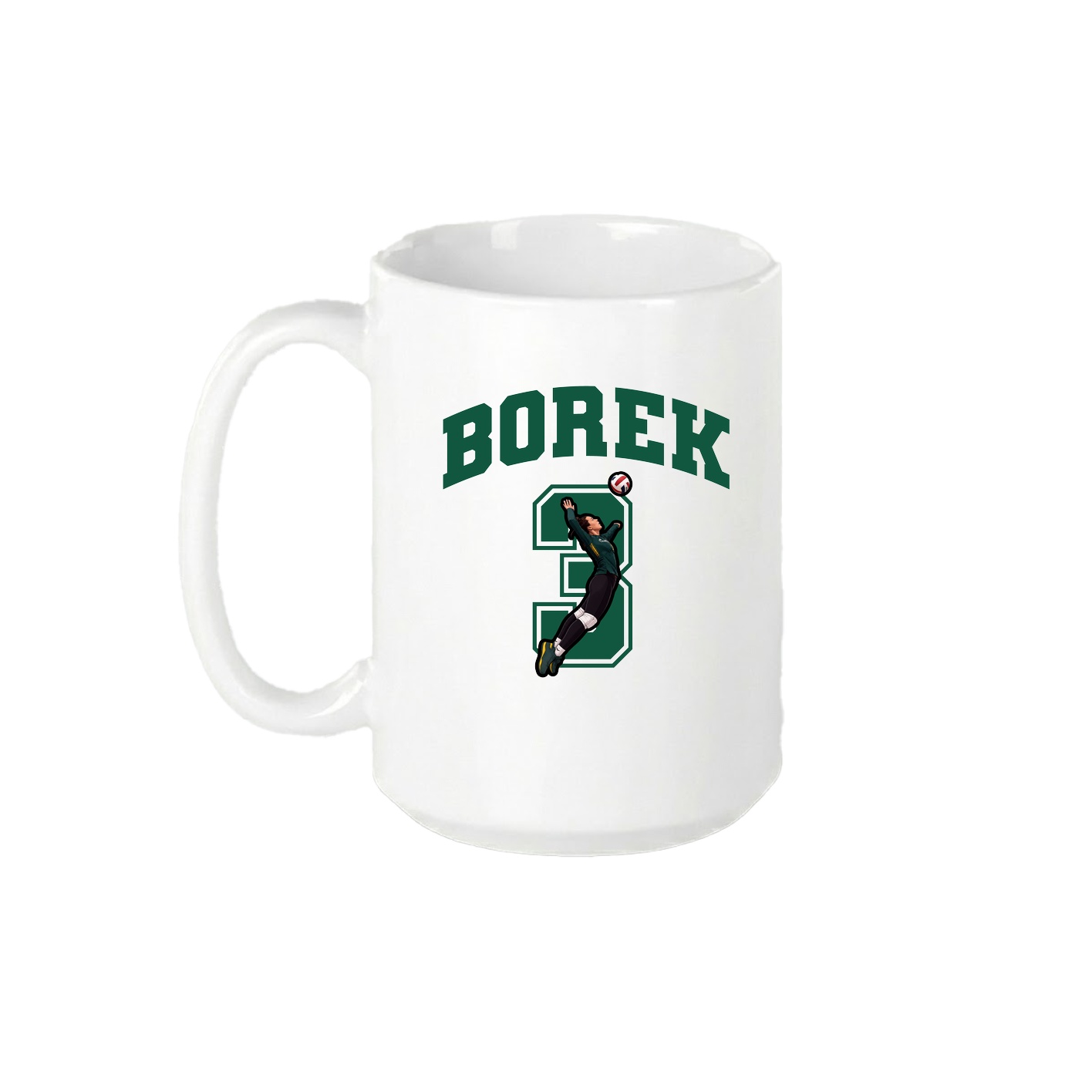 15oz Coffee Mug — Number in White