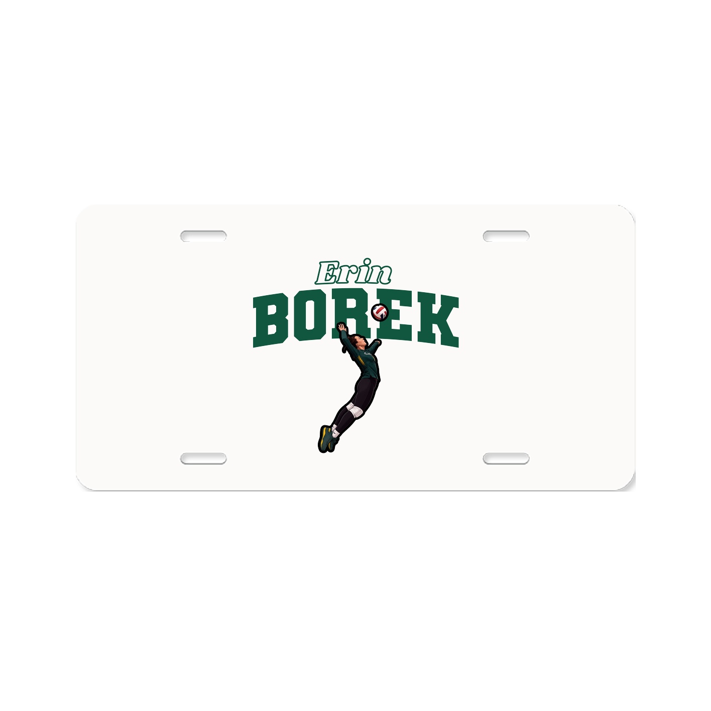 License Plate — Name Arch in Classic