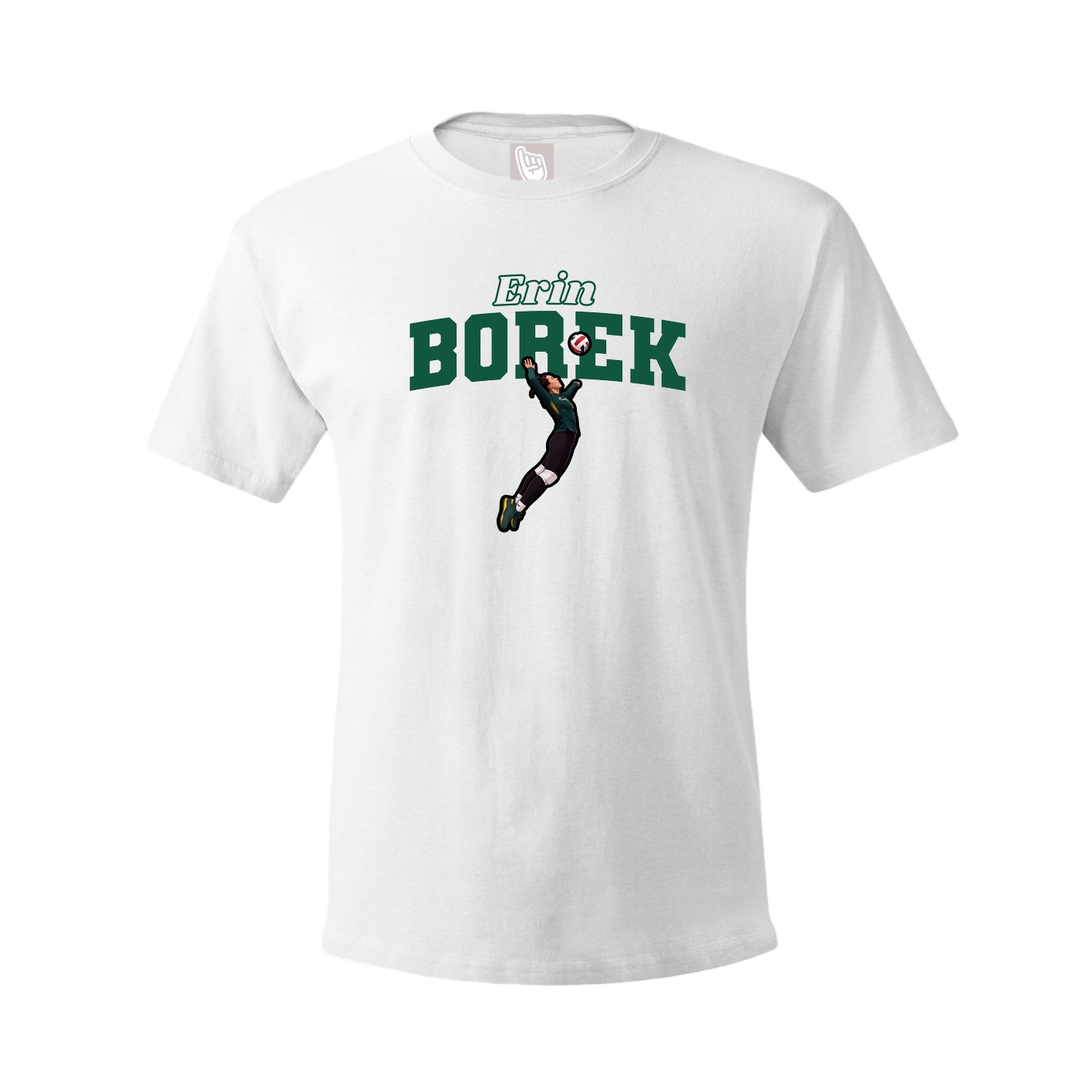 Youth Tee — Name Arch in White