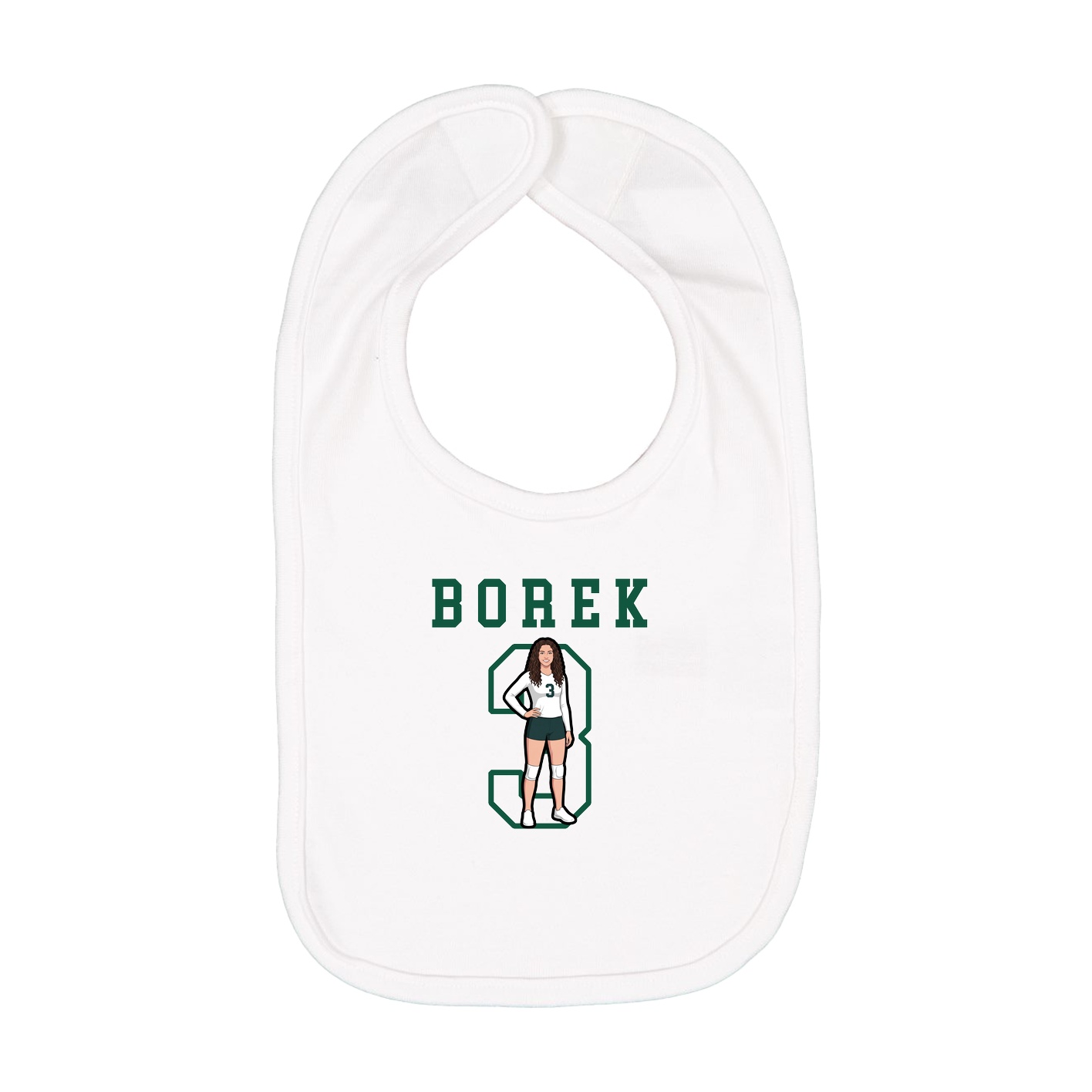 Infant Bib — Shirsey in White