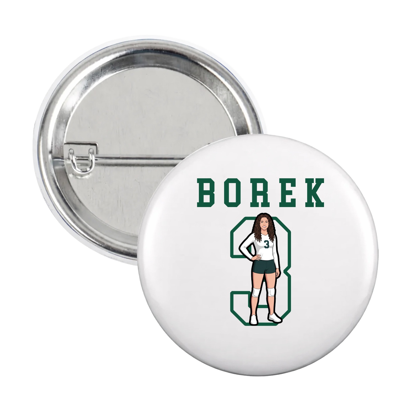 Game Day Button — Shirsey in White