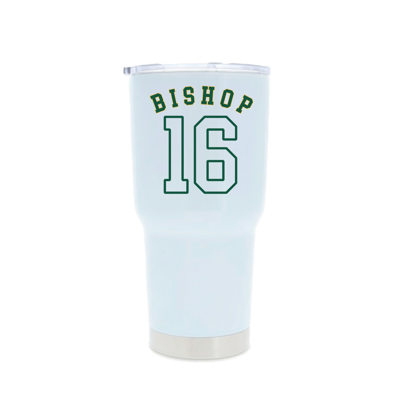 30oz Stainless Steel Tumbler — Shirsey Arch in White