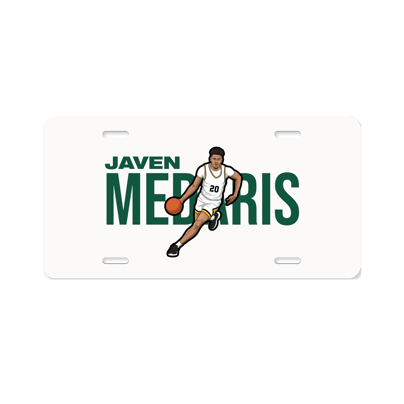 License Plate — Player Name in Classic
