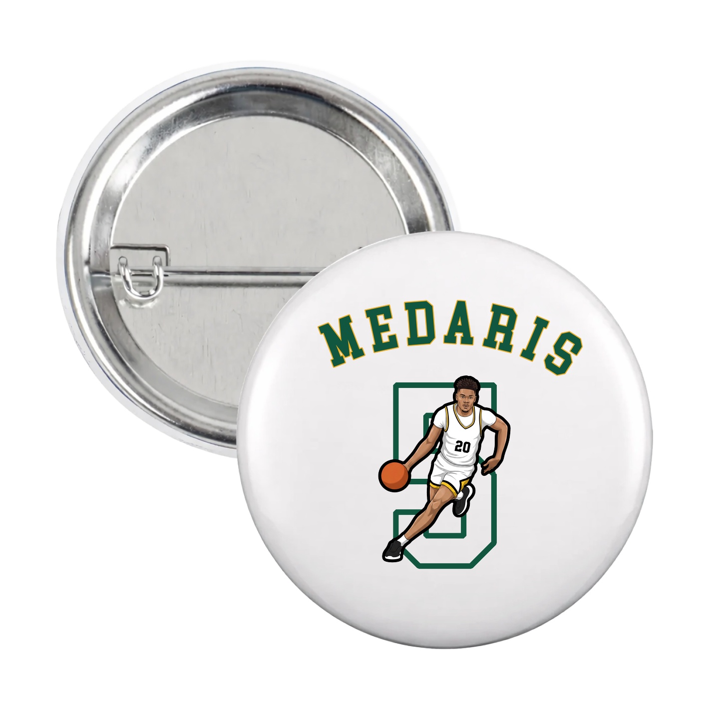 Game Day Button — Shirsey Arch in White