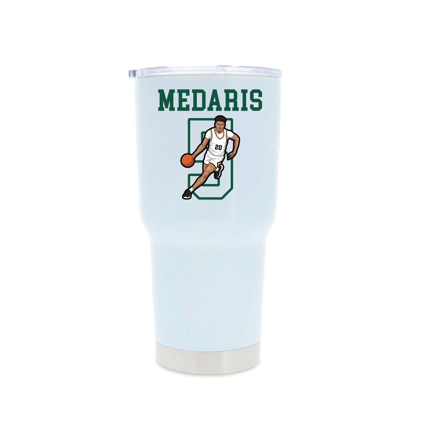 30oz Stainless Steel Tumbler — Shirsey in White