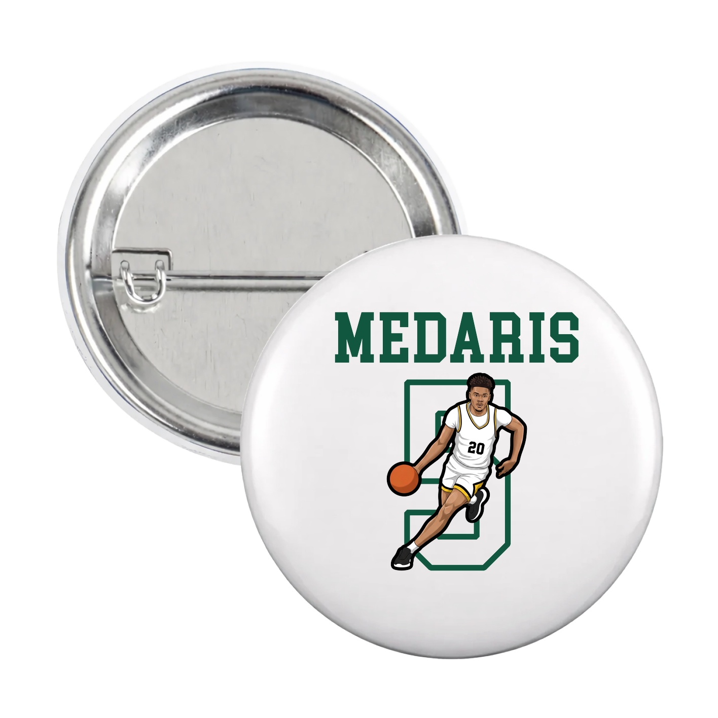 Game Day Button — Shirsey in White