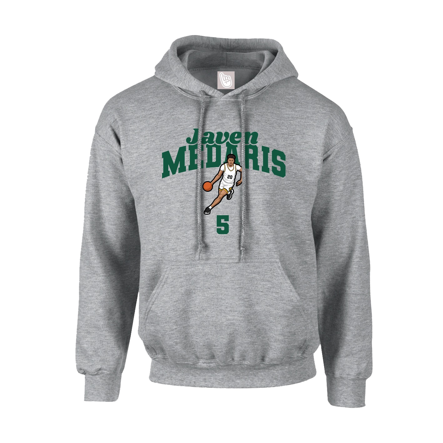 Youth Hoodie — Signature Arch in Grey