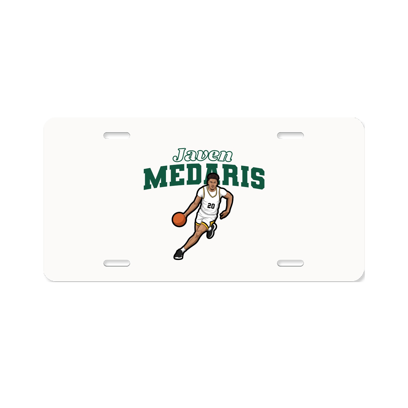 License Plate — Name Arch in Classic