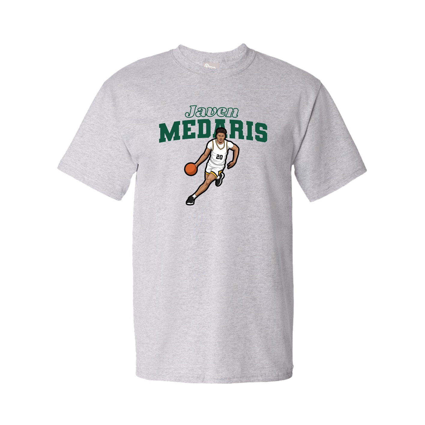 Youth Tee — Name Arch in Grey