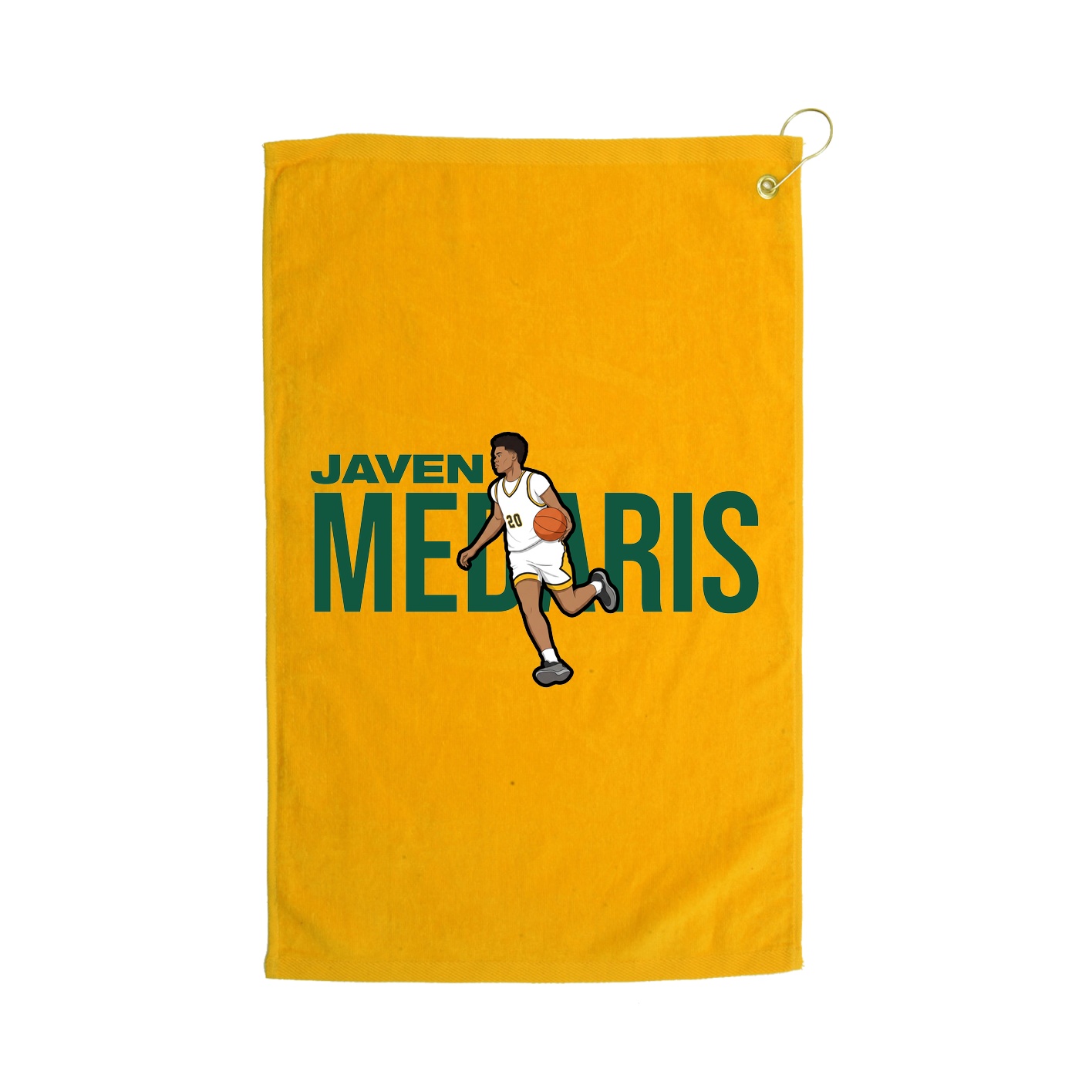 Golf Towel — Player Name in Gold