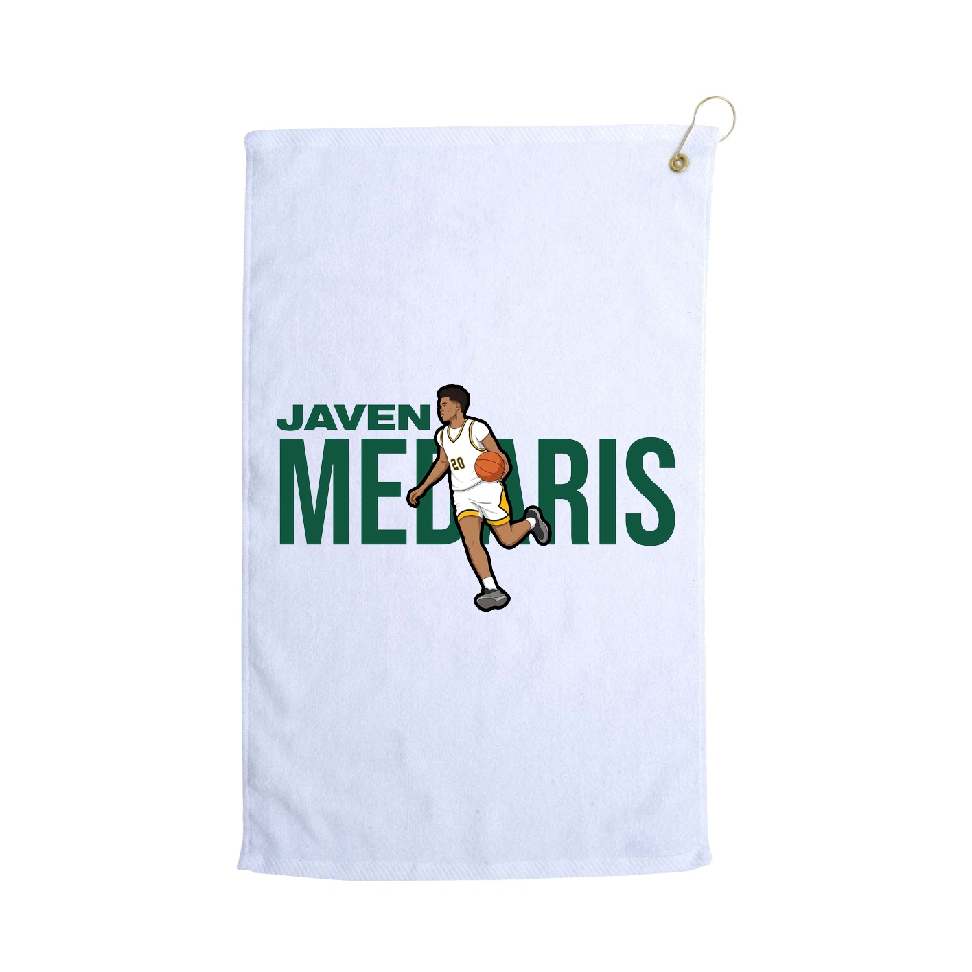 Golf Towel — Player Name in White