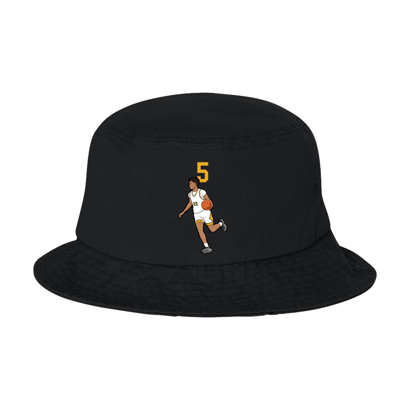 Bucket Cap — Number Top in Black