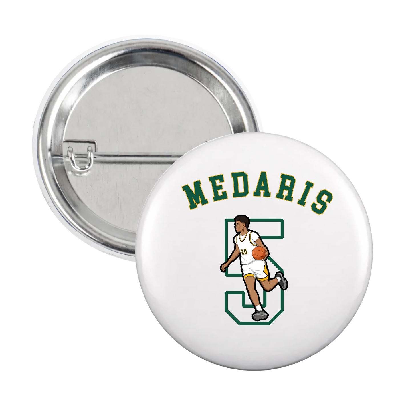 Game Day Button — Shirsey Arch in White