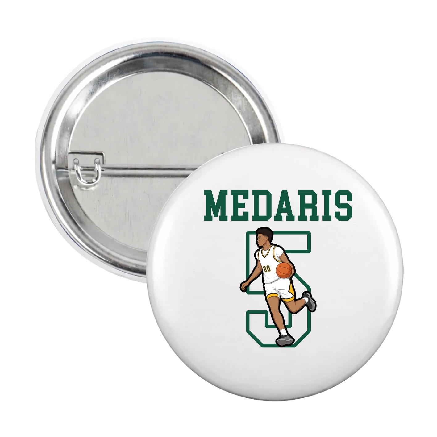 Game Day Button — Shirsey in White