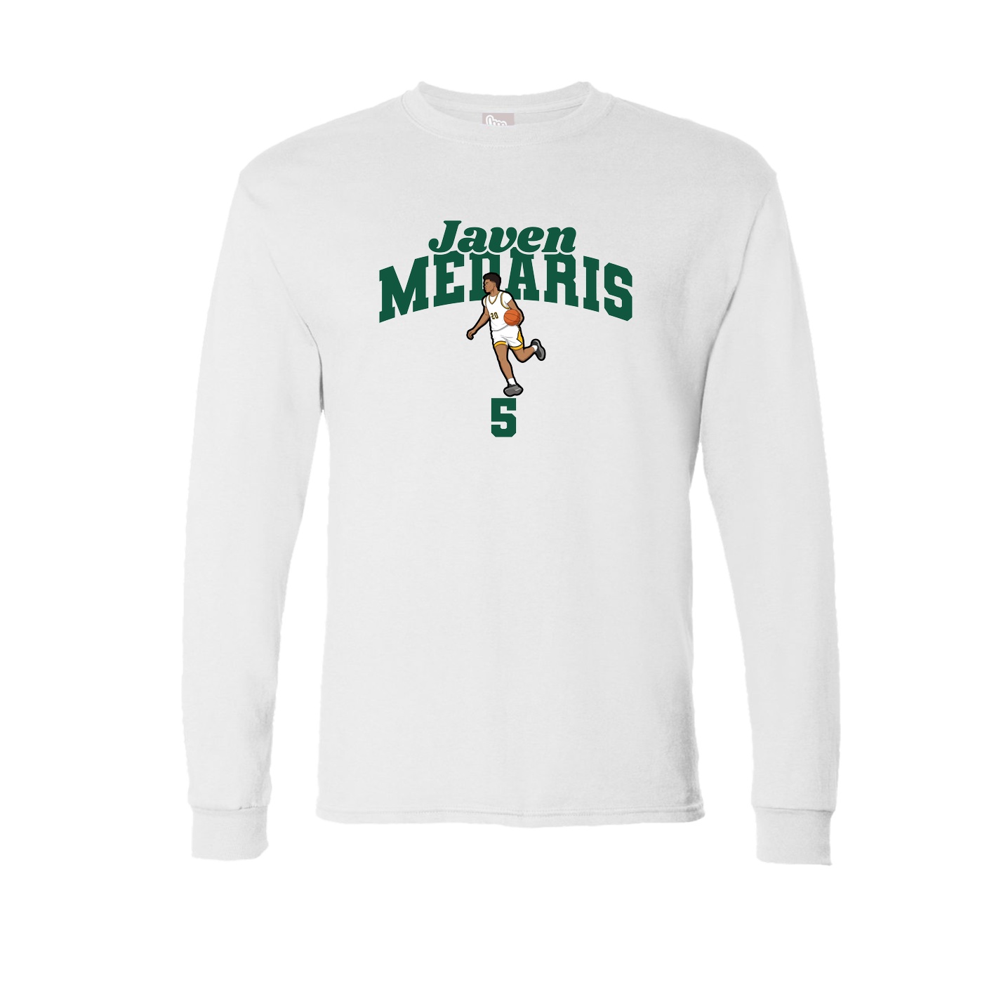 Long Sleeve Tee — Signature Arch in White