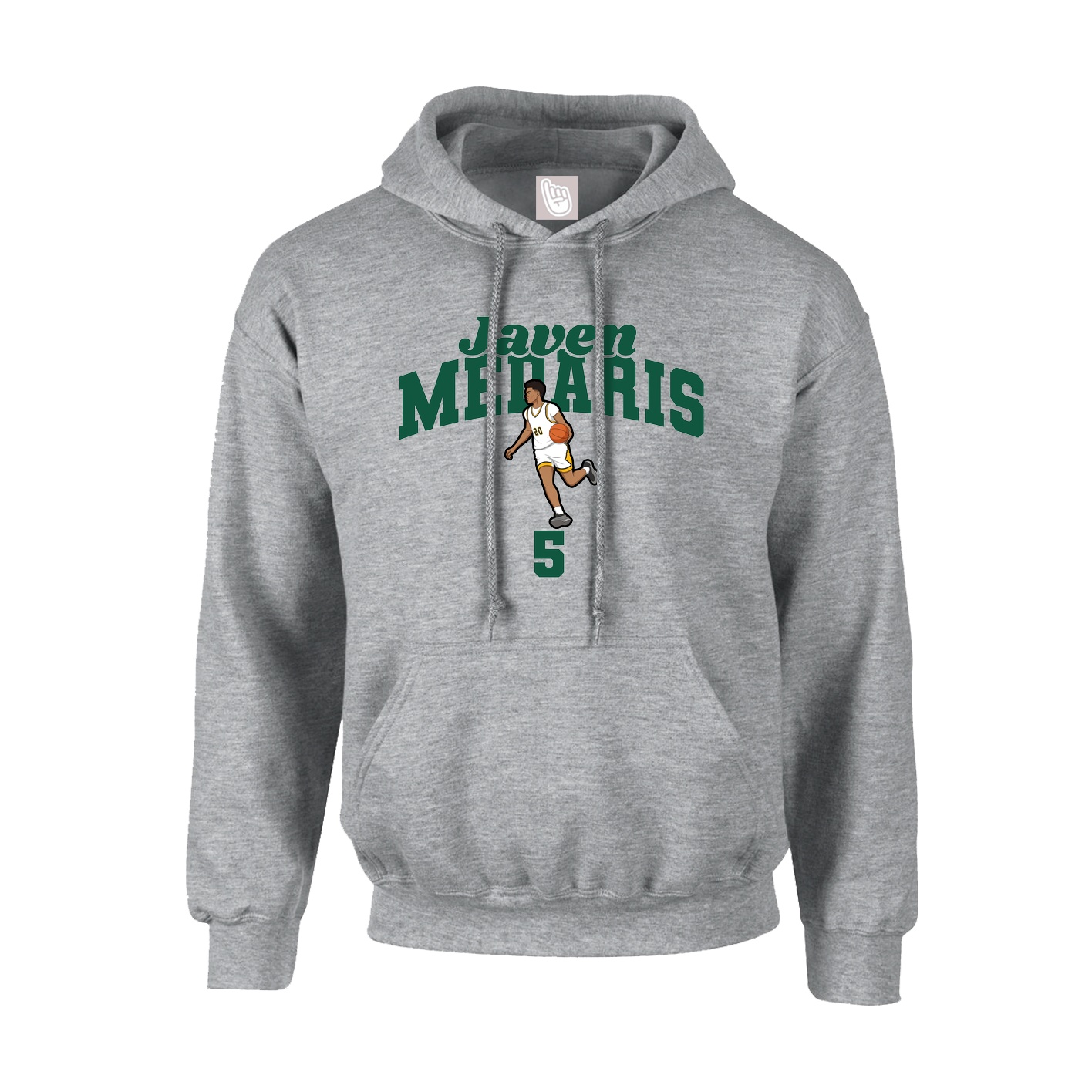 Youth Hoodie — Signature Arch in Grey