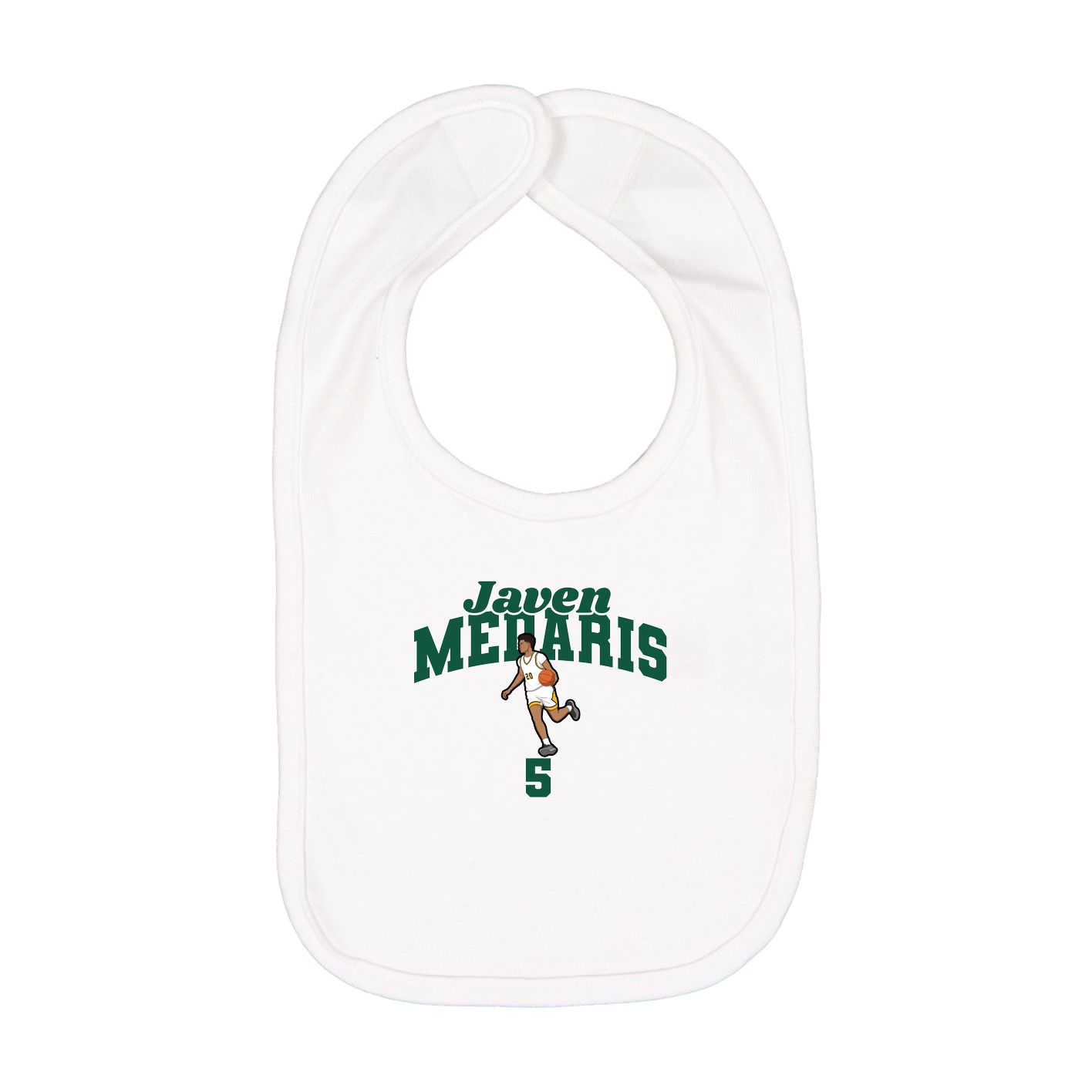 Infant Bib — Signature Arch in White