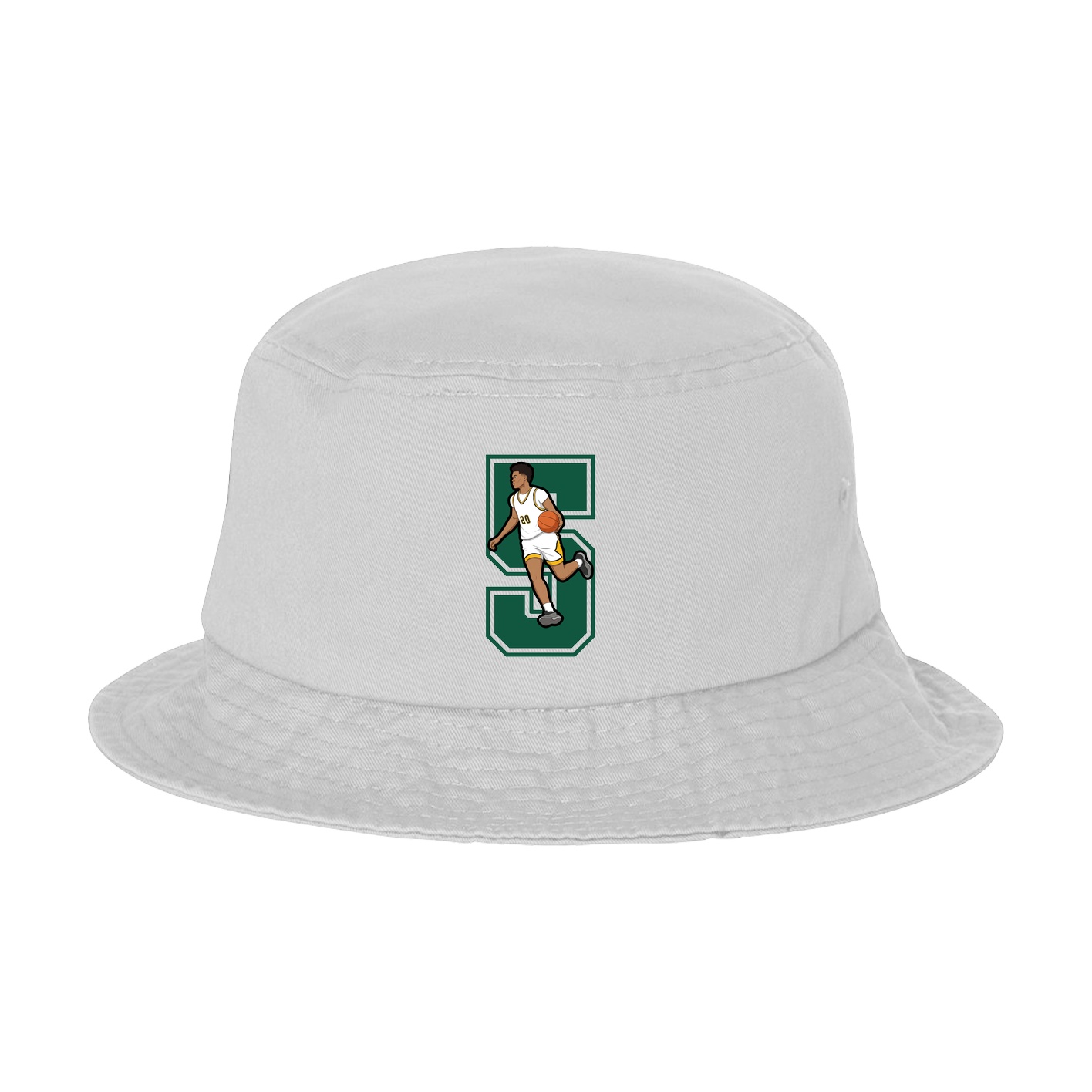 Bucket Cap — Number in White