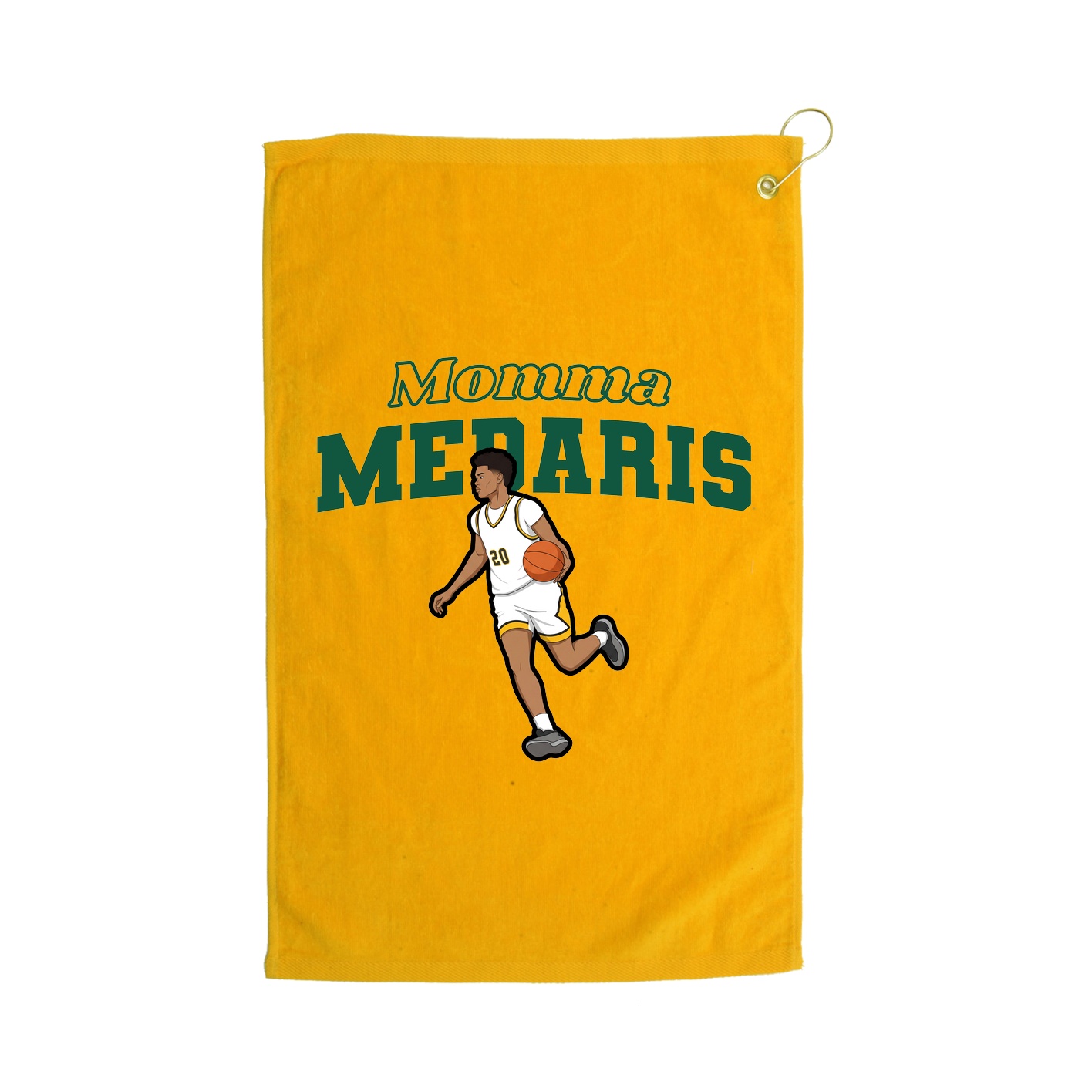 Golf Towel — Mothers Day Block in Gold