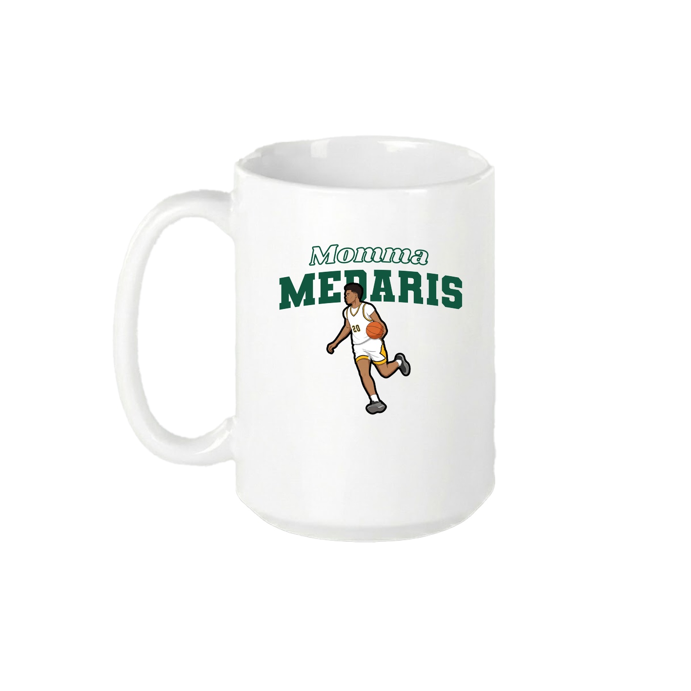 15oz Coffee Mug — Mothers Day Block in White
