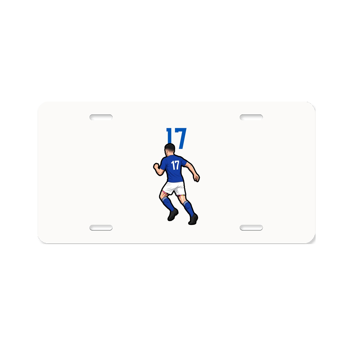 License Plate — Number Top in Classic