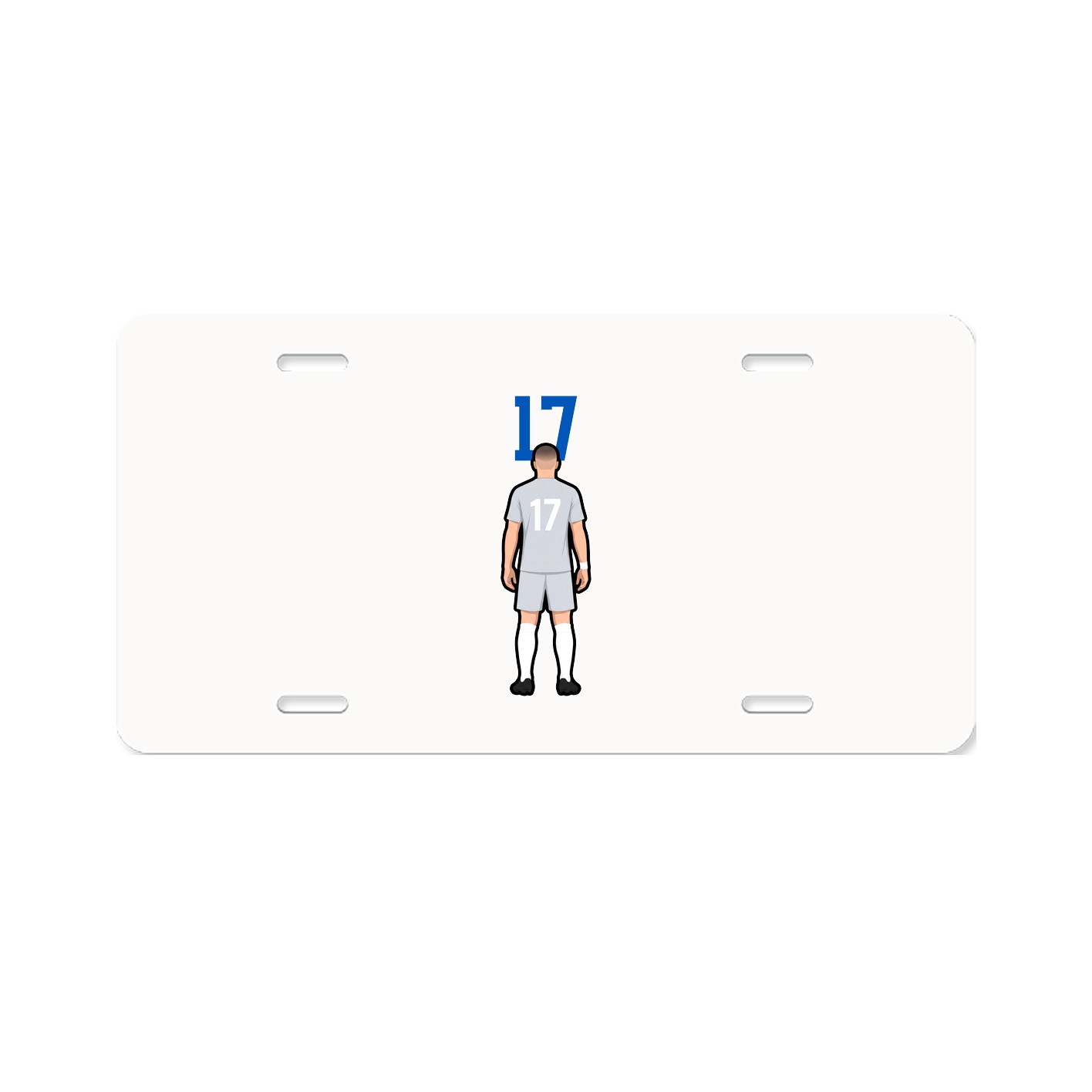 License Plate — Number Top in Classic
