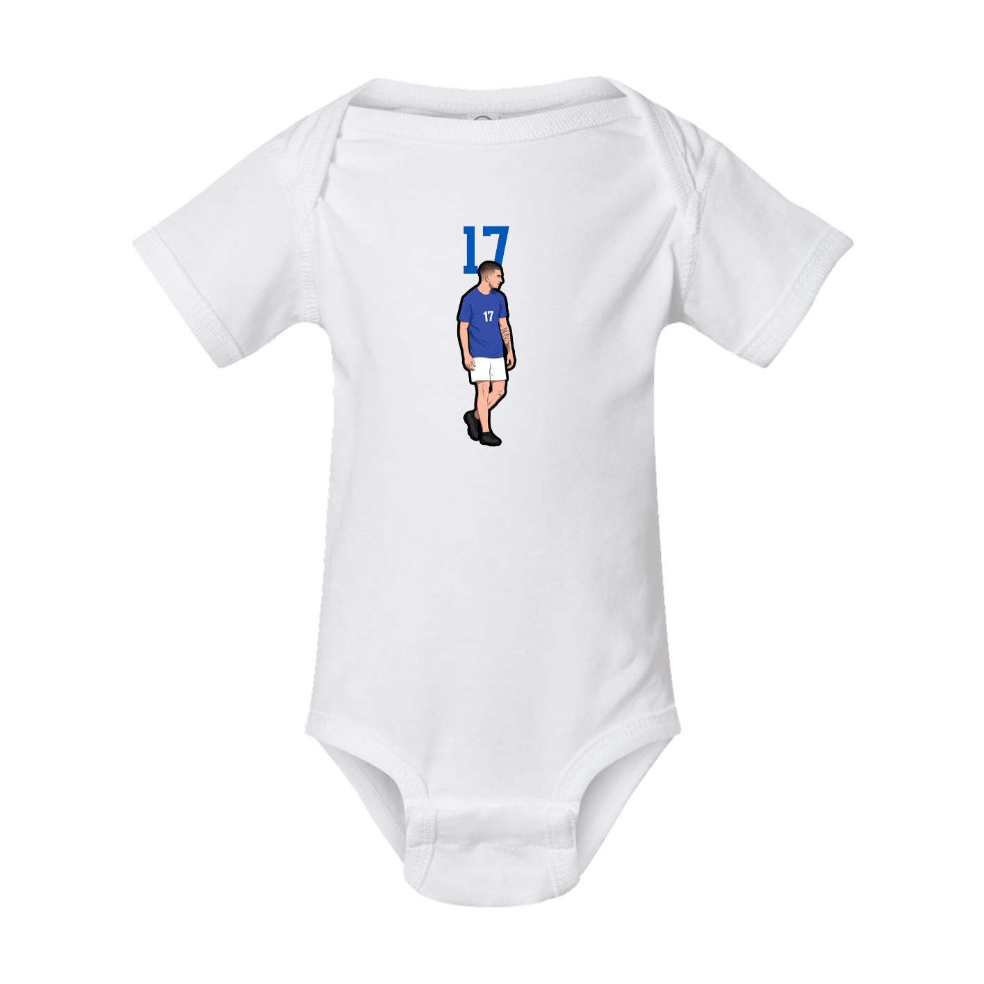 Baby Onesie — Number Top in White