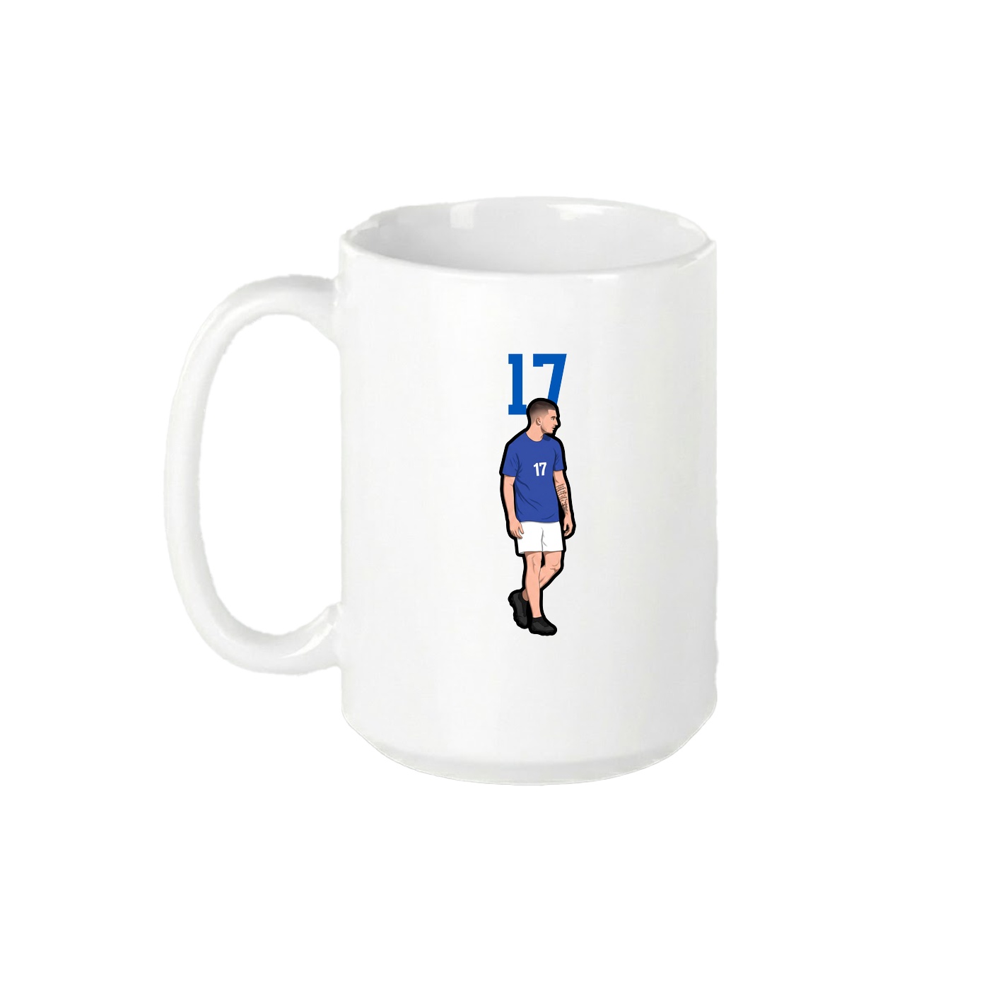 15oz Coffee Mug — Number Top in White