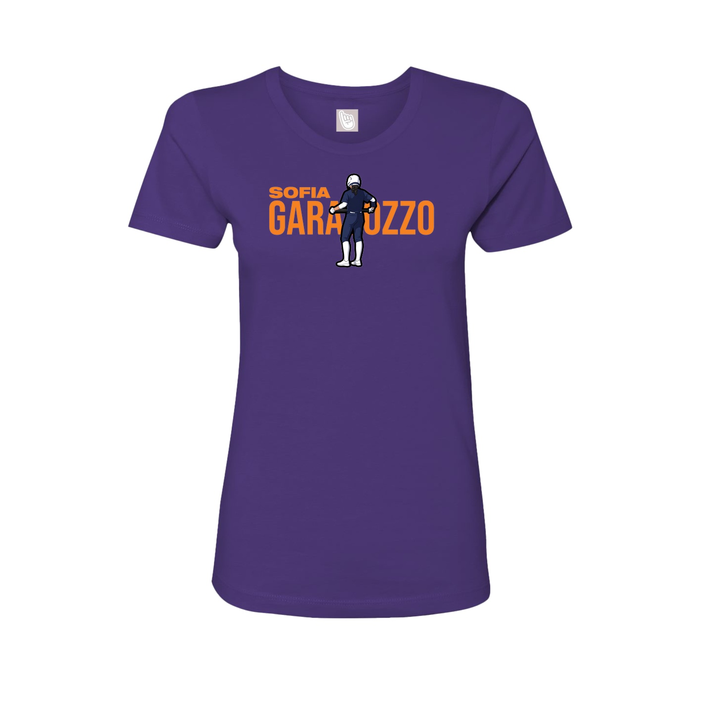 Fitted Women's Tee — Player Name in Purple