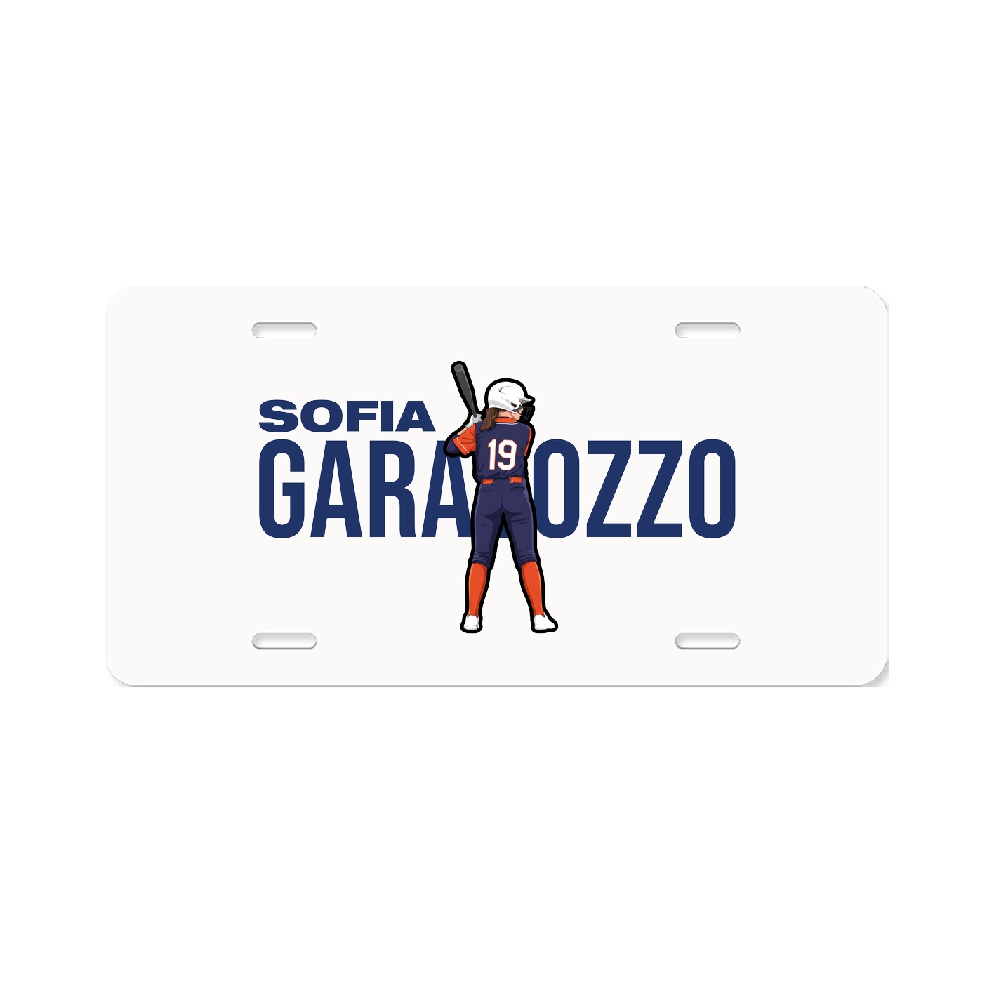 License Plate — Player Name in Classic