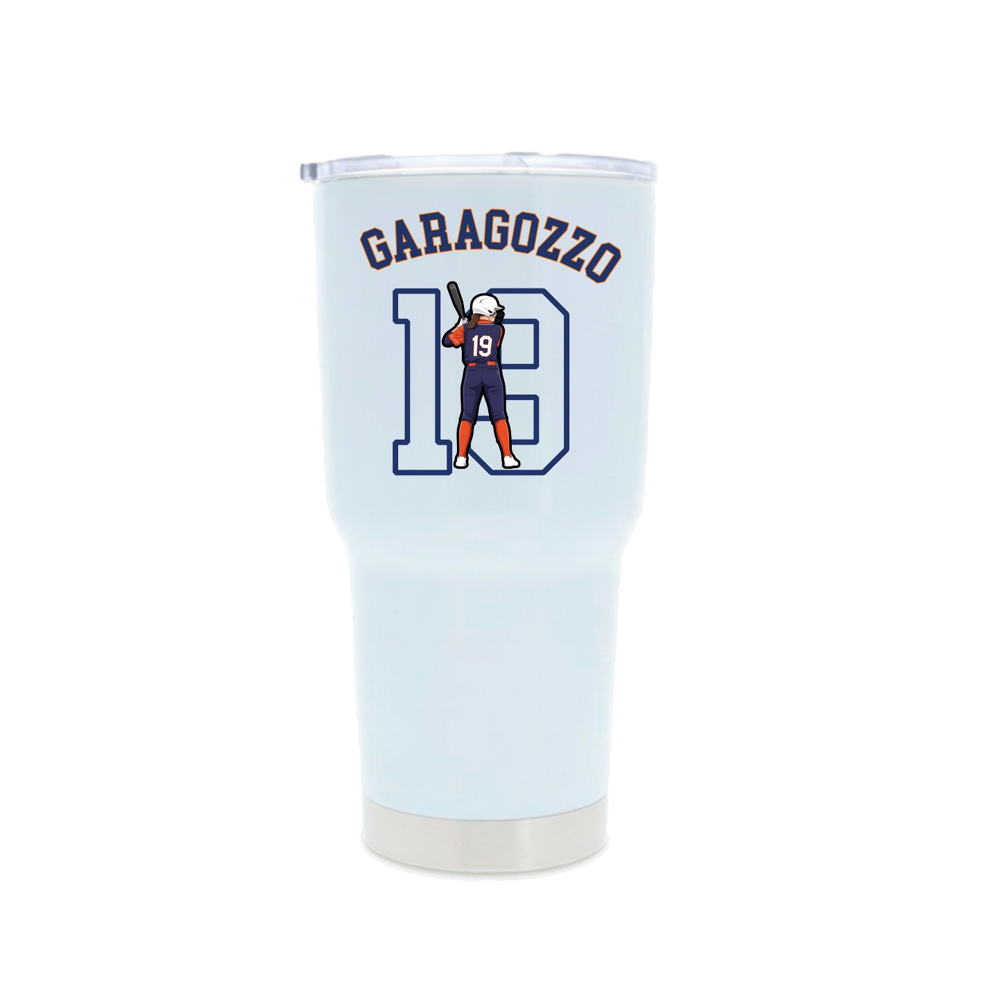 30oz Stainless Steel Tumbler — Shirsey Arch in White