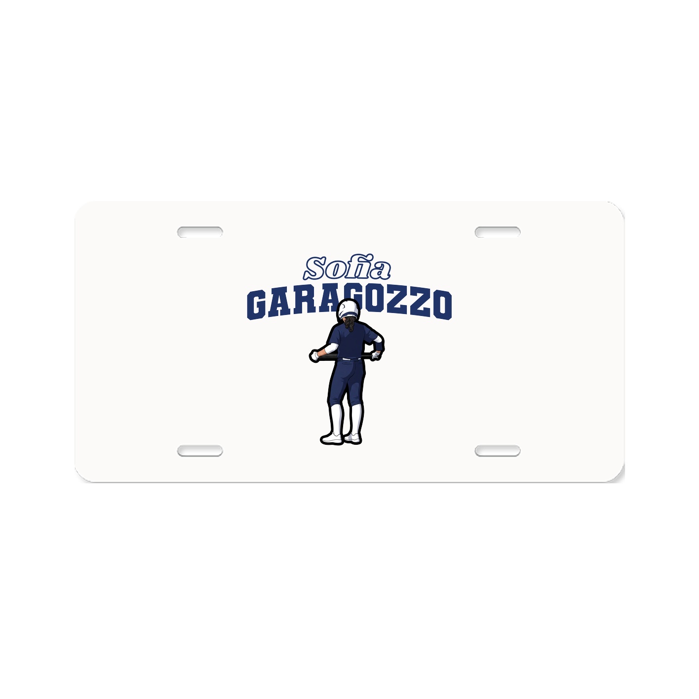License Plate — Name Arch in Classic