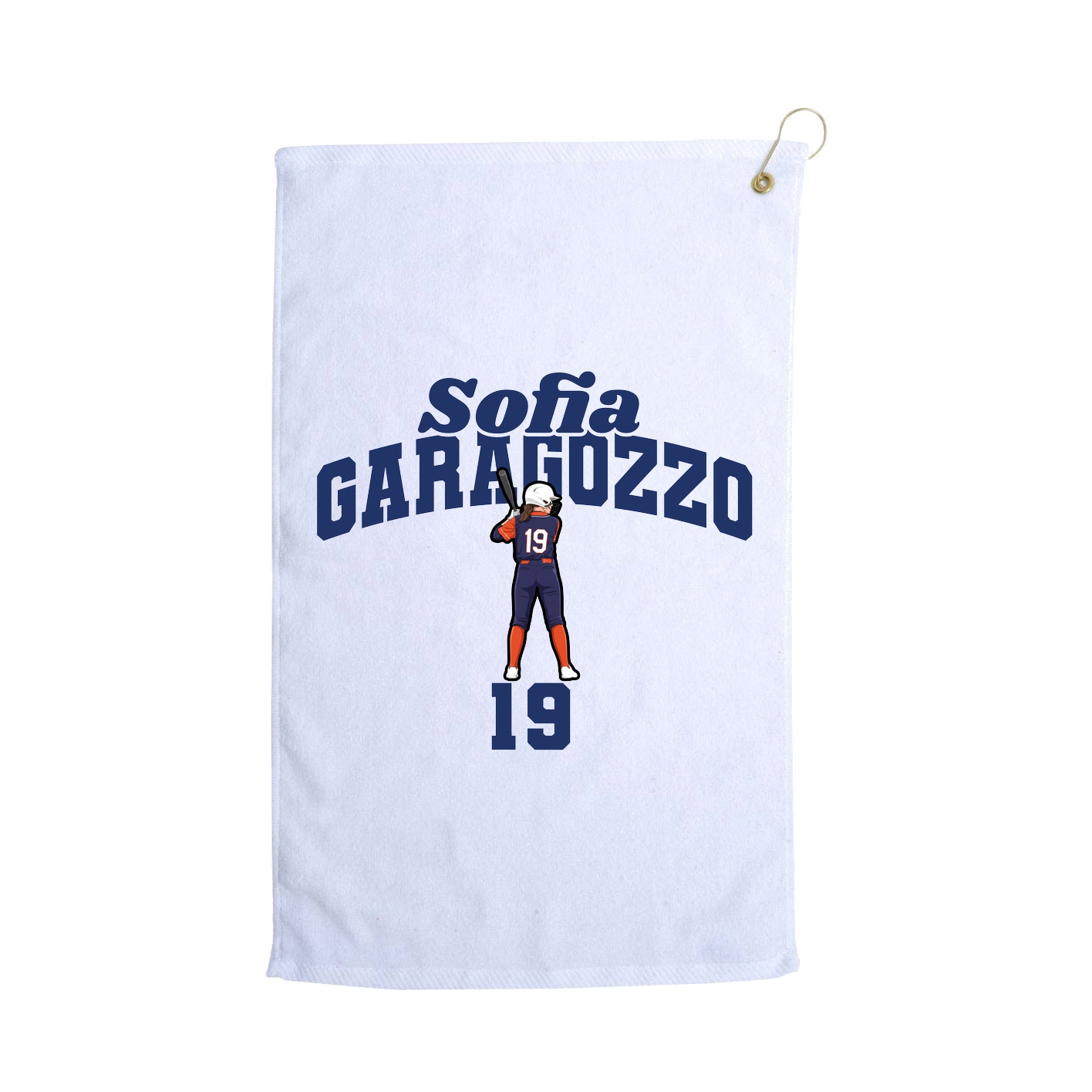 Golf Towel — Signature Arch in White