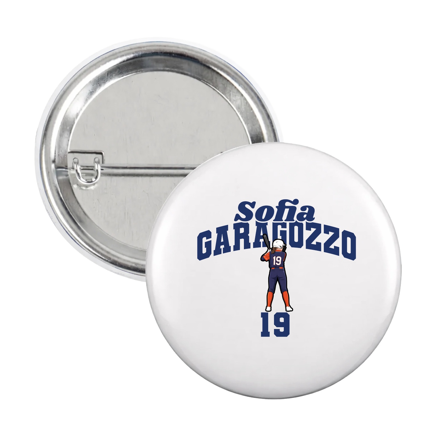 Game Day Button — Signature Arch in White