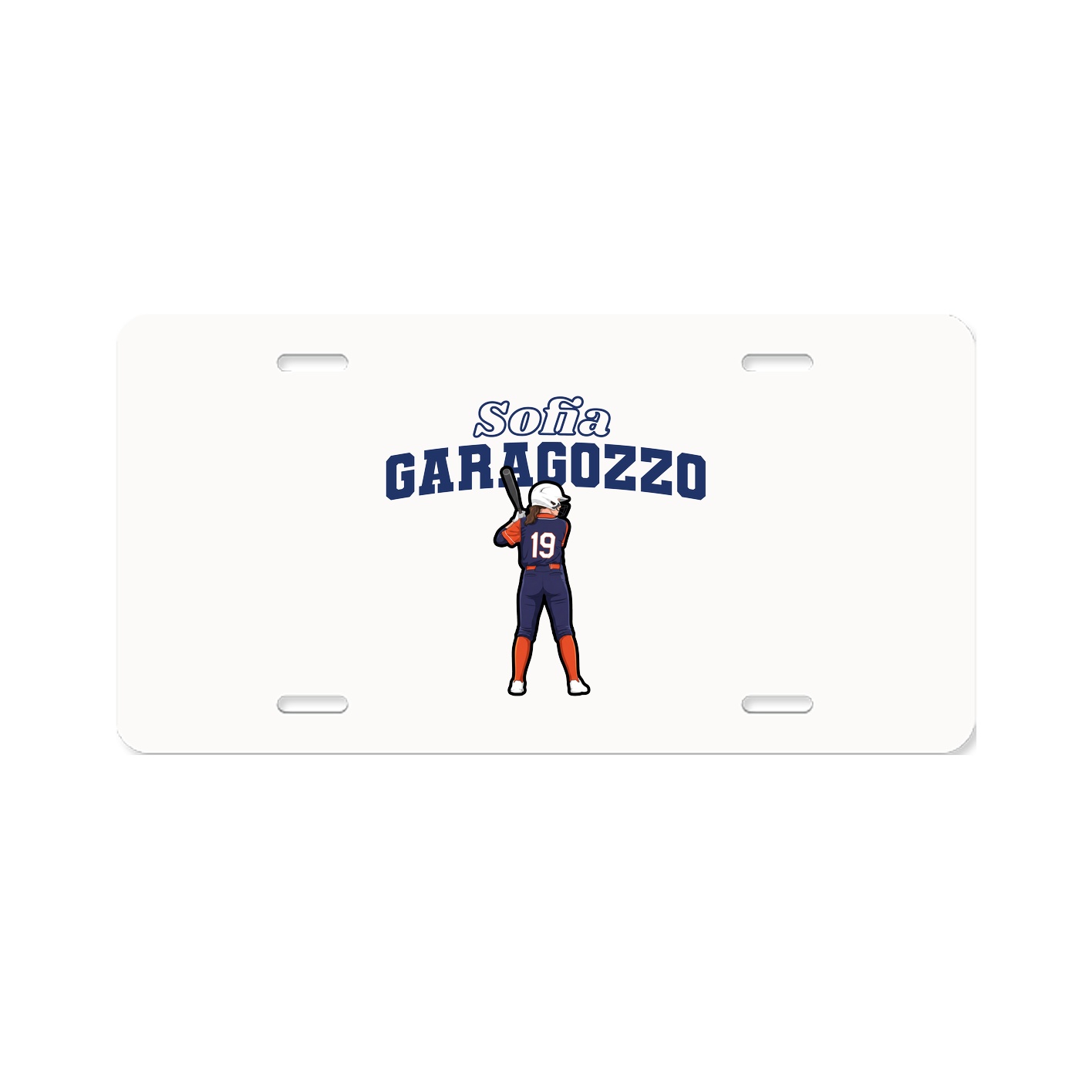 License Plate — Name Arch in Classic