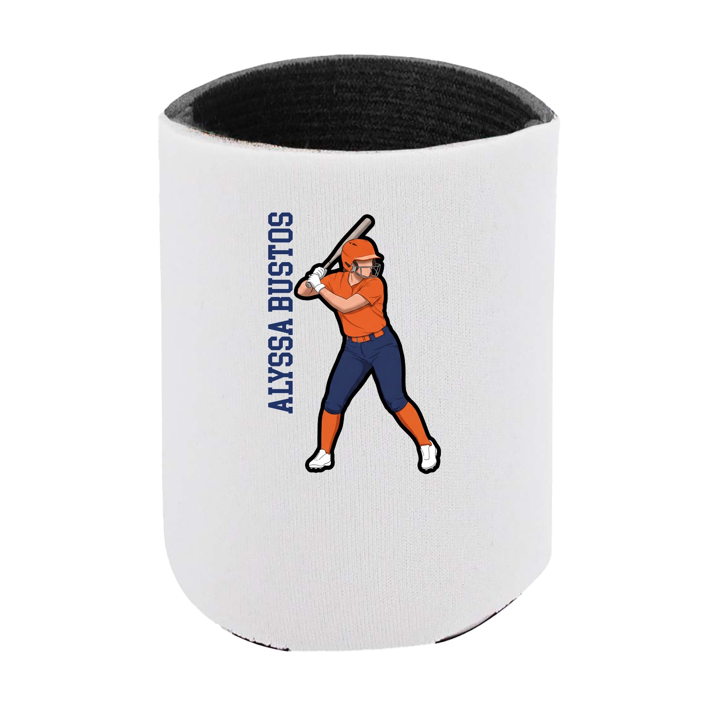 Can Holder — Name Vertical in White