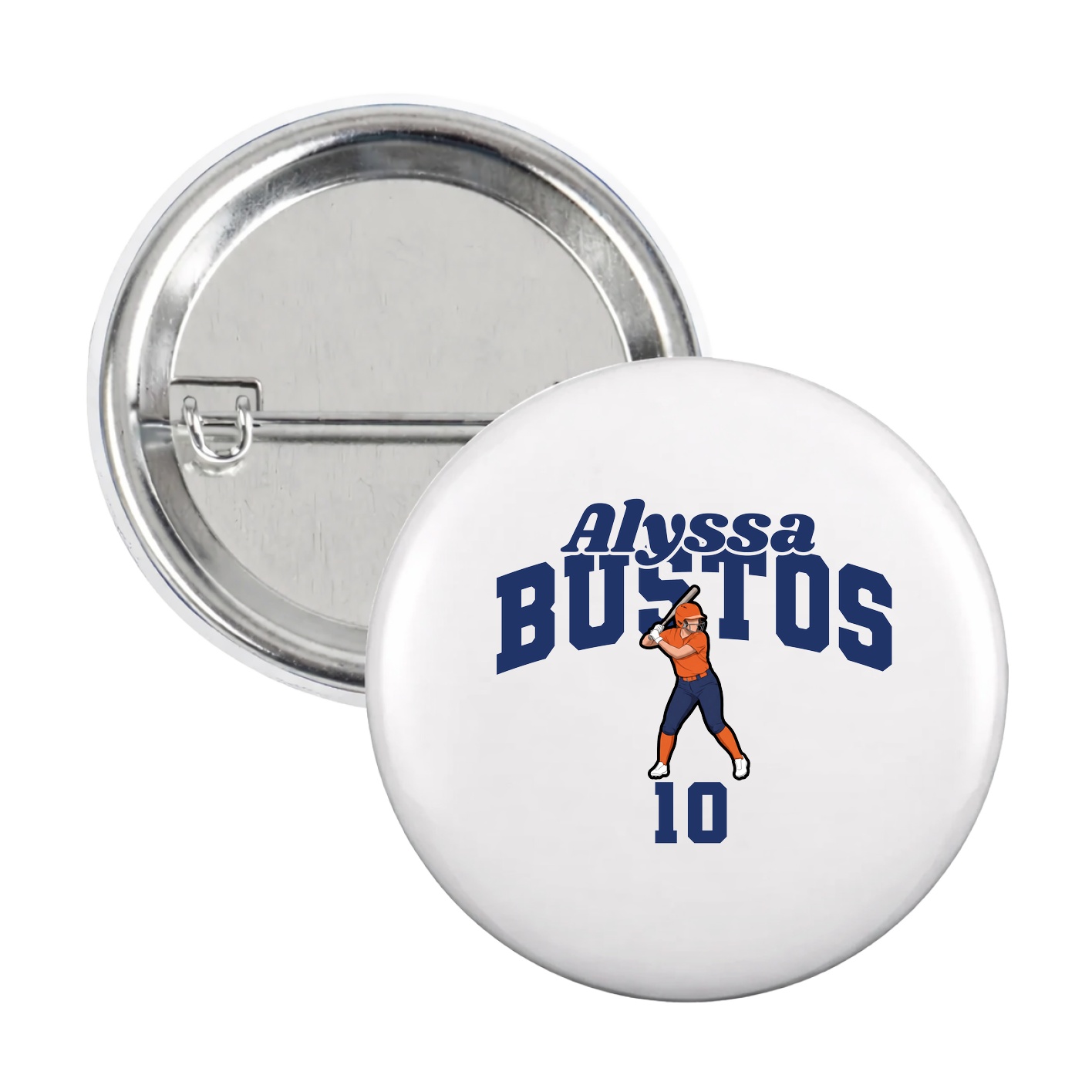 Game Day Button — Signature Arch in White