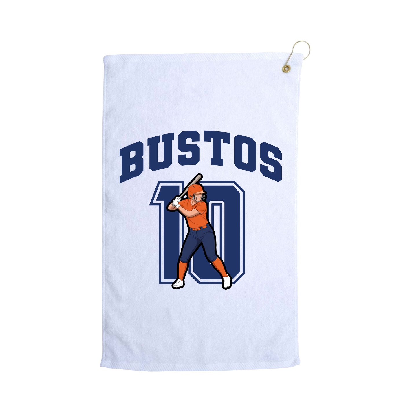 Golf Towel — Number in White
