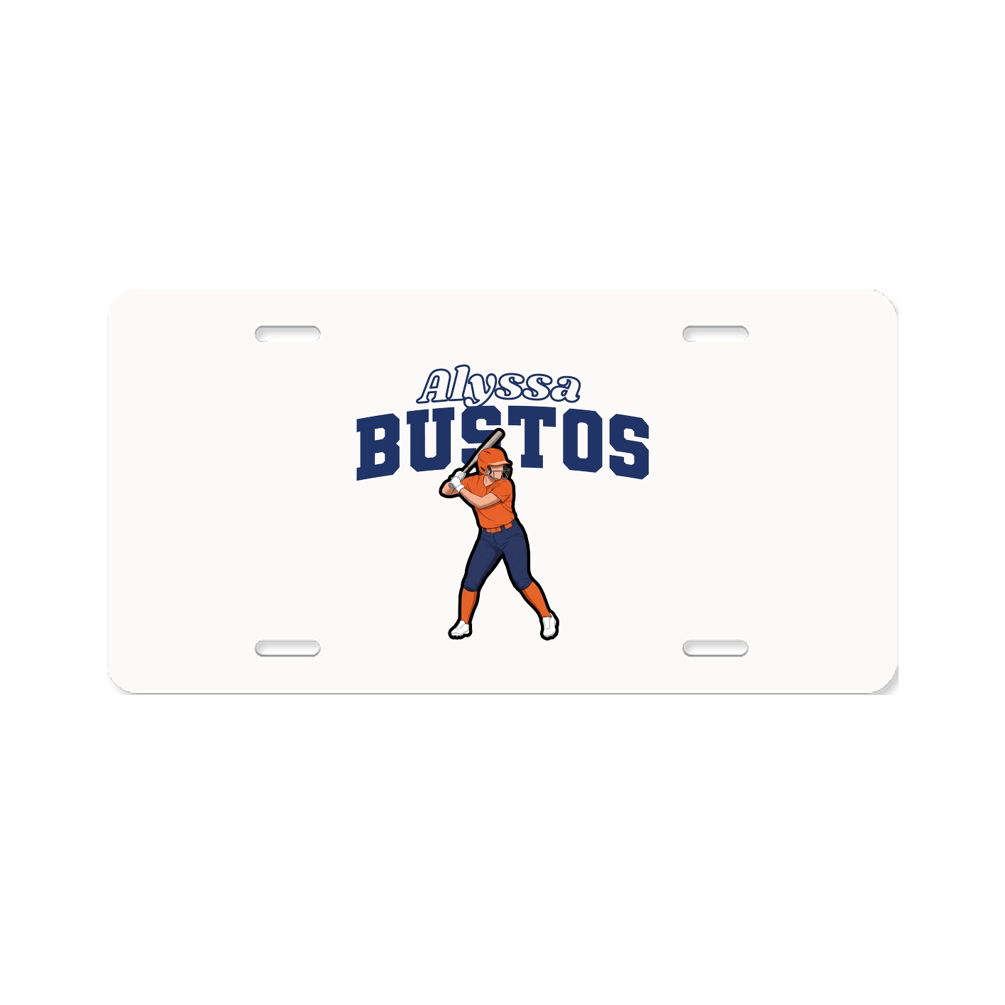 License Plate — Name Arch in Classic
