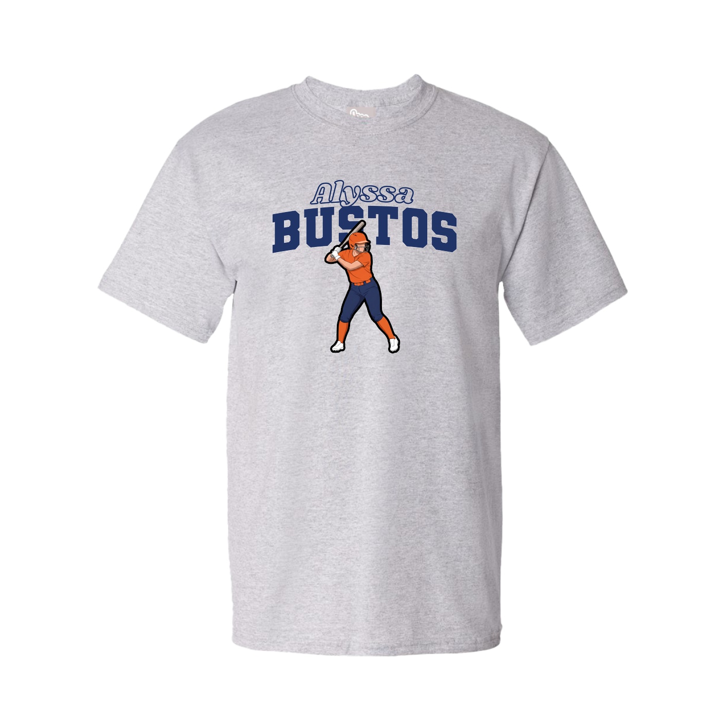 Tee — Name Arch in Grey