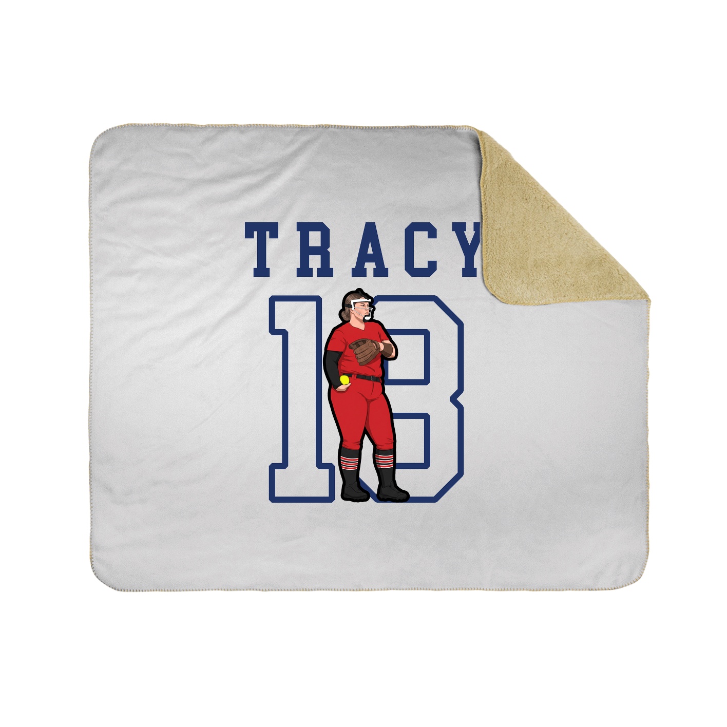 Throw Blanket — Shirsey in White