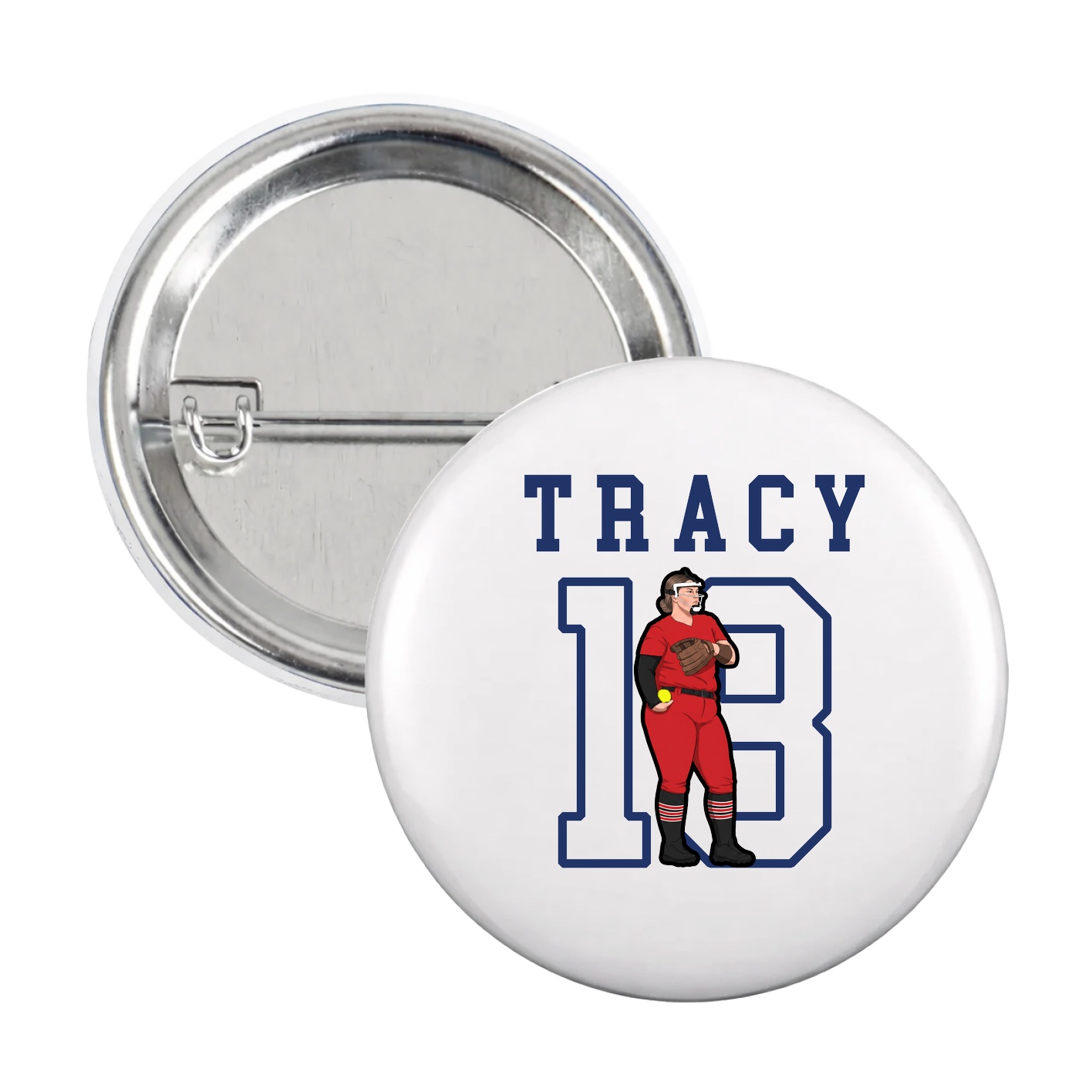 Game Day Button — Shirsey in White
