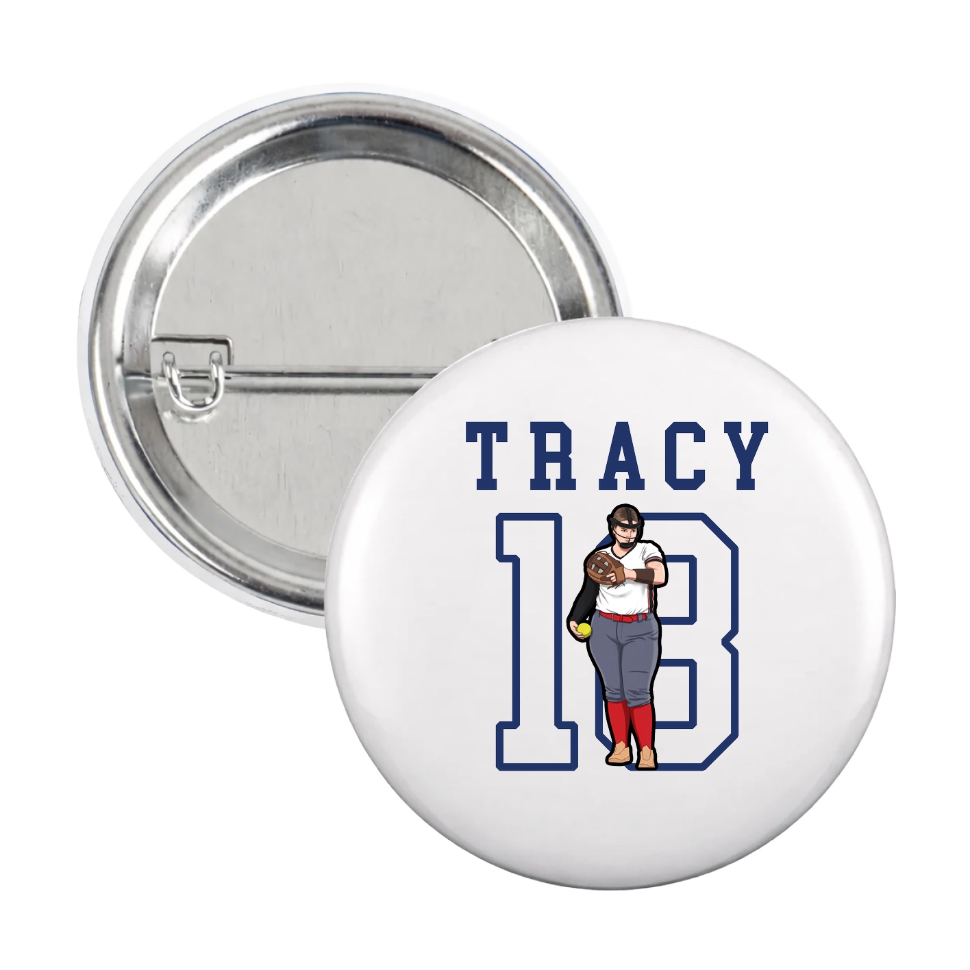 Game Day Button — Shirsey in White