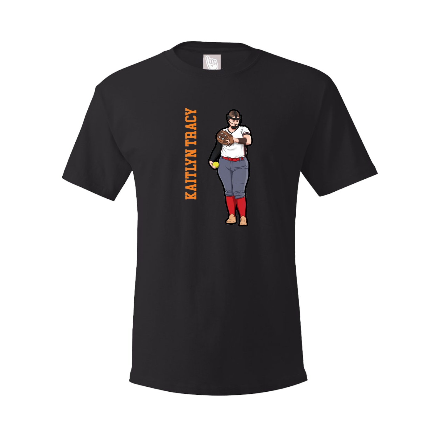 Tee — Name Vertical in Black
