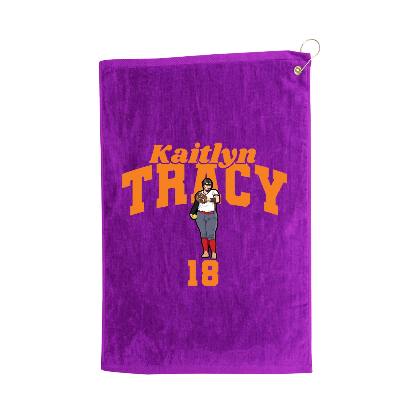 Golf Towel — Signature Arch in Purple
