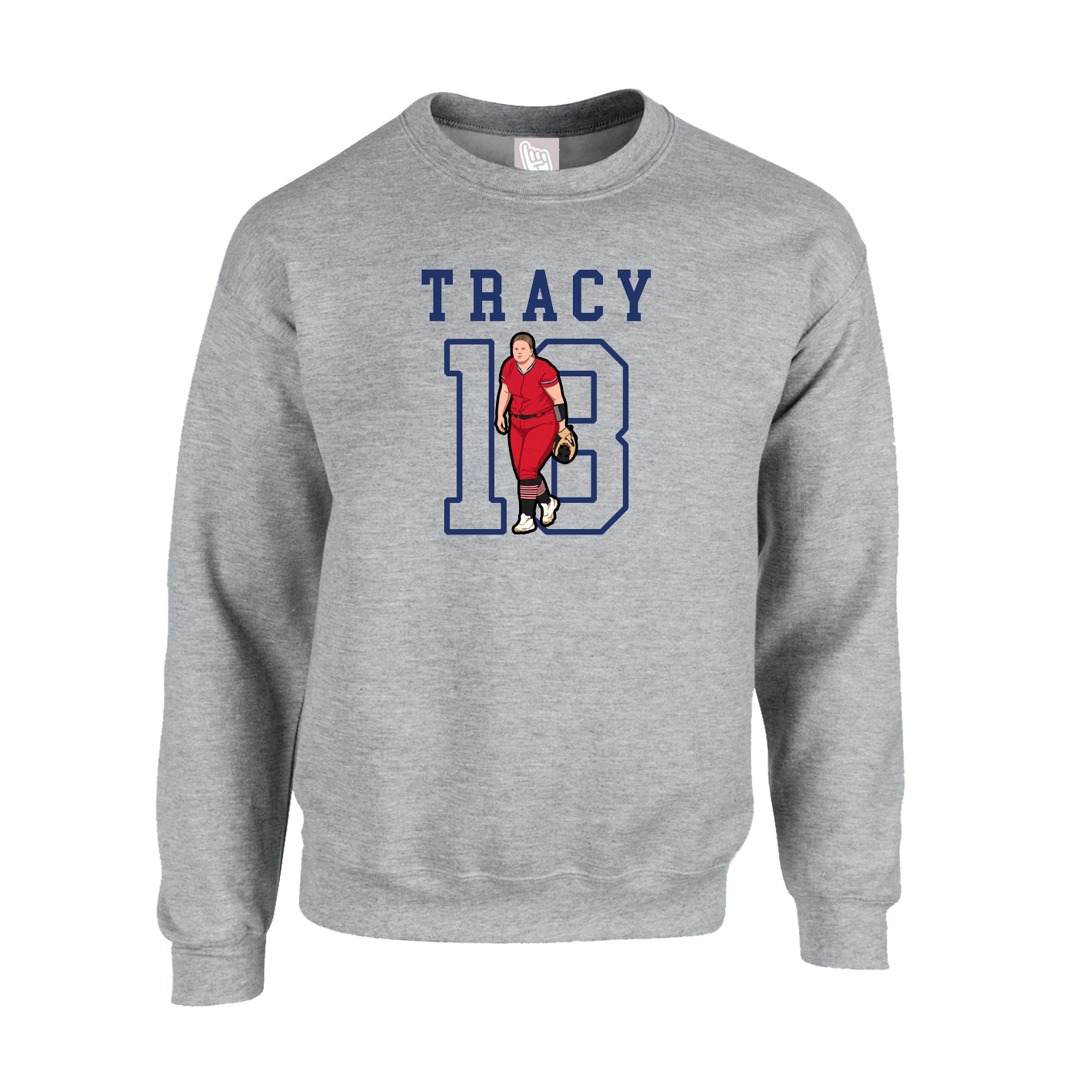 Fleece Crew — Shirsey in Grey