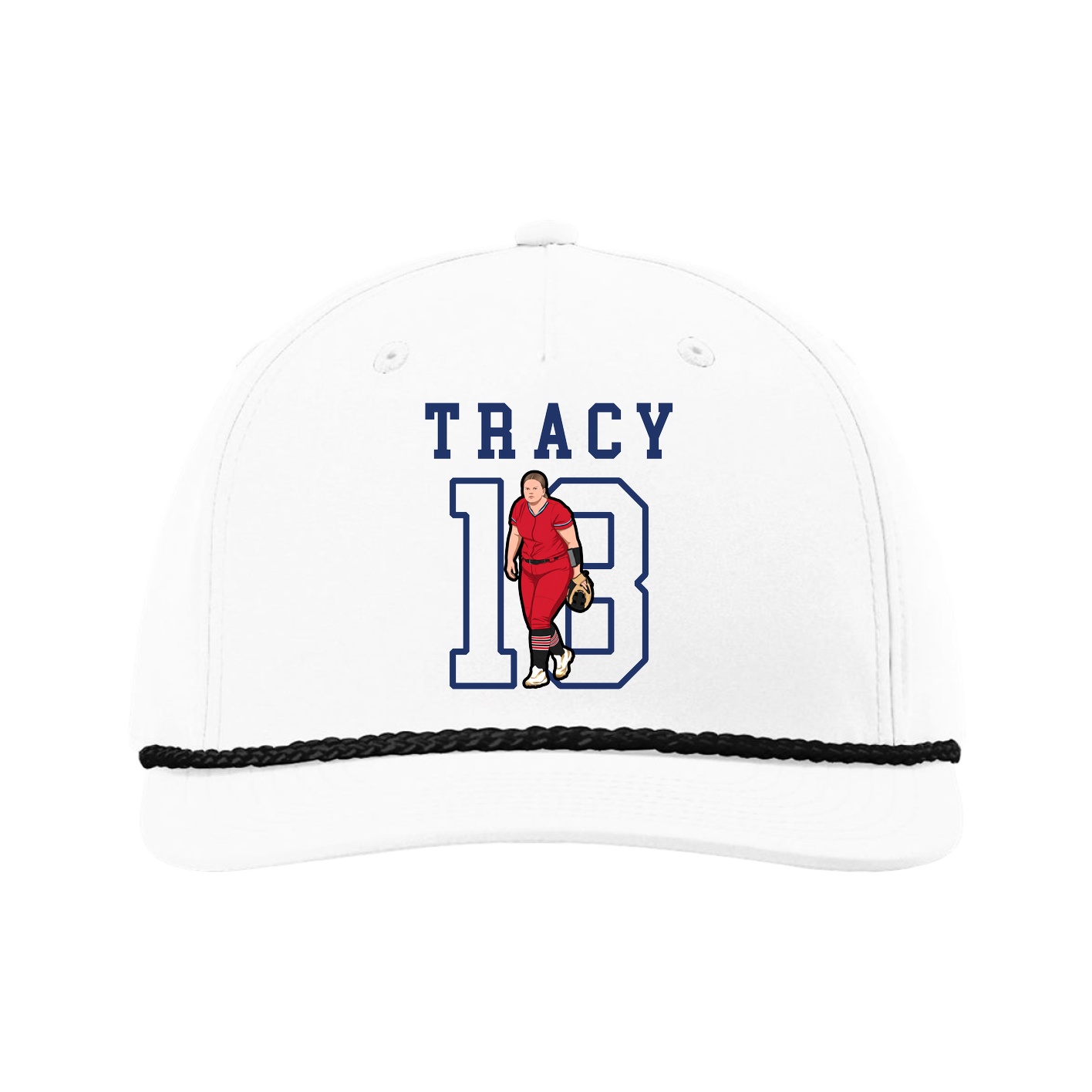 Five-Panel Classic Rope Cap — Shirsey in White