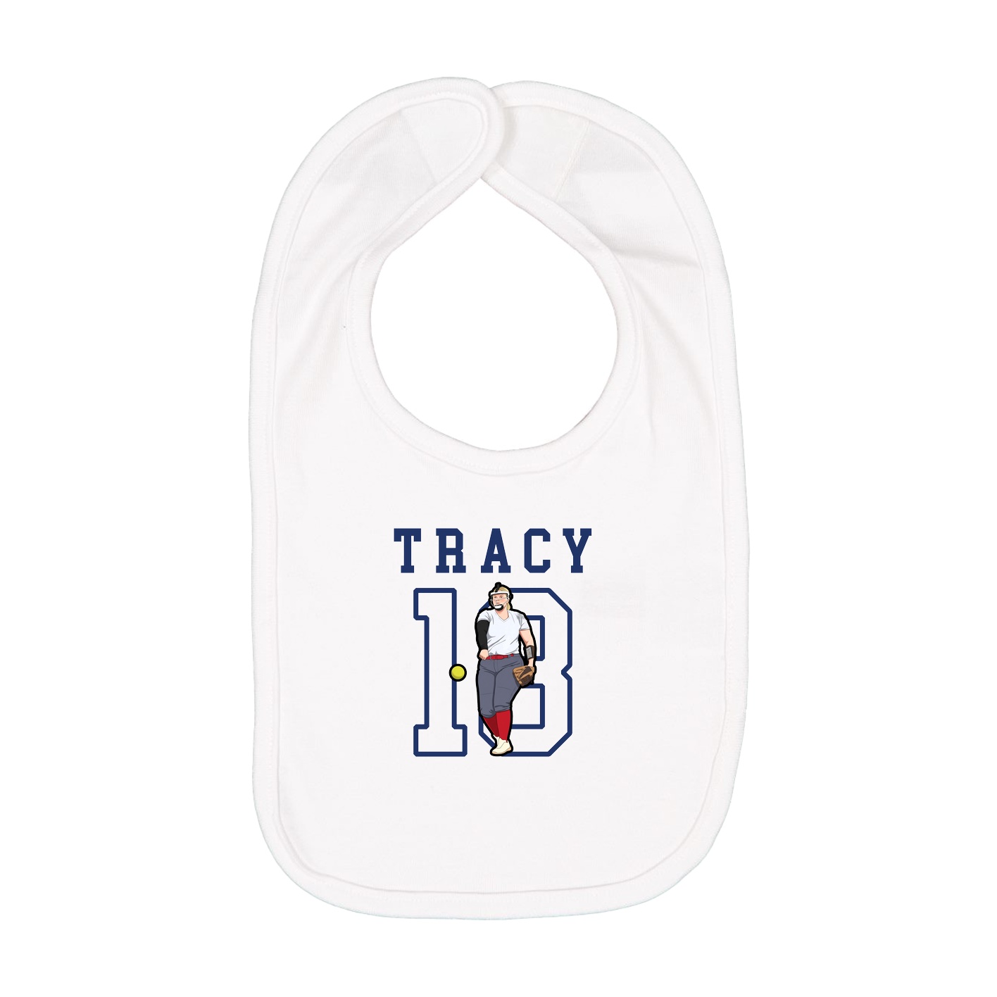 Infant Bib — Shirsey in White